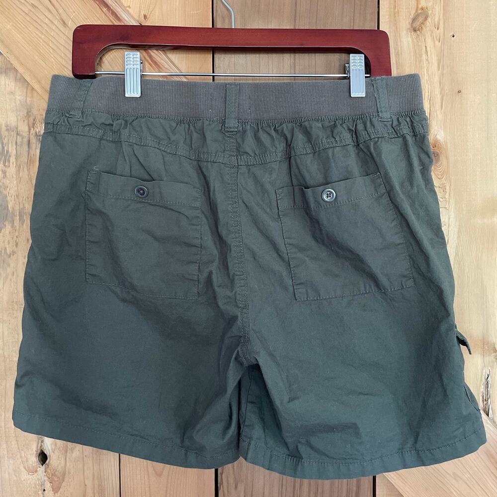 Dash Womens Cargo Shorts Size M Lightweight Olive Green Stretch, Gorpcore - Picture 6 of 6